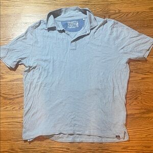 Faherty Men's Light Blue Polo Shirt